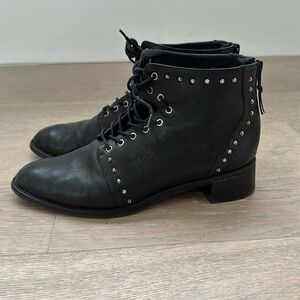 Stuart Weitzman Studded Ankle Boots